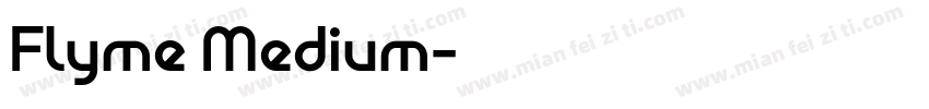 Flyme Medium字体转换